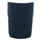 Aiden & Ivy Blue Armless Dining Chair with Casters – Upholstered Rolling Seat with Feather-Blend Cushion & Multi-Density Foam