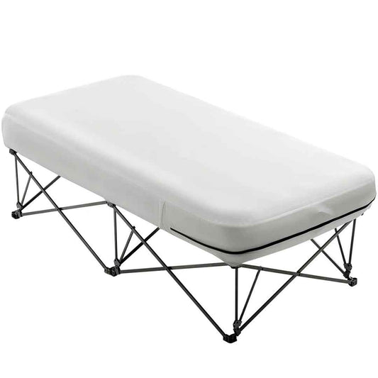 Air Mattress with Frame & Pump 2 Person Blow Up Camping Mattress 600lbs