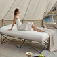 Air Mattress with Frame & Pump 2 Person Blow Up Camping Mattress 600lbs