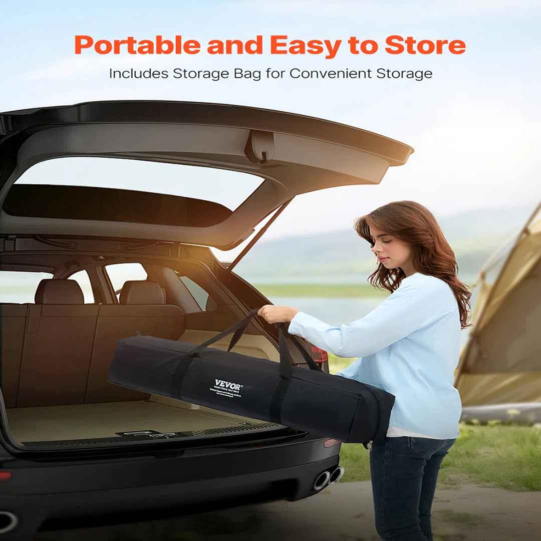 Air Mattress with Frame & Pump 2 Person Blow Up Camping Mattress 600lbs