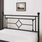 Ajayceon Metal Platform Bed Frame with Vintage Headboard & Footboard – No Box Spring Needed