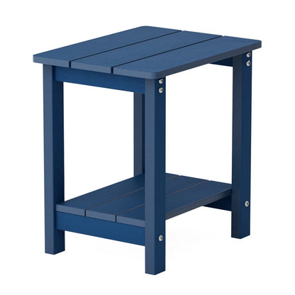 Aliah Adirondack Outdoor Side Table – Weather-Resistant Plastic Patio End Table