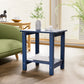 Aliah Adirondack Outdoor Side Table – Weather-Resistant Plastic Patio End Table
