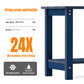 Aliah Adirondack Outdoor Side Table – Weather-Resistant Plastic Patio End Table