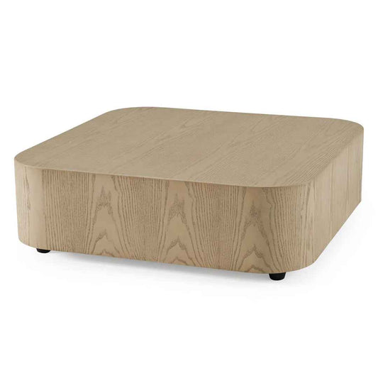 Alinblot Teller Modern Square Low Coffee Table – Minimalist Contemporary Living Room Centerpiece