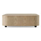 Alinblot Teller Modern Square Low Coffee Table – Minimalist Contemporary Living Room Centerpiece