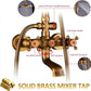 Antique Brass Exposed Shower System Bathroom 8"Rain Shower Faucet Set Tub Filler