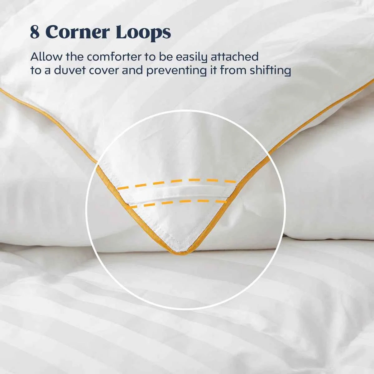 All Season Feather and Down Hotel Quality Comforter – Cozy Duvet Insert