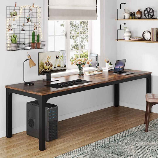 Alyzia 78.8" Wide Rectangle Computer Desk – Spacious Modern Workstation