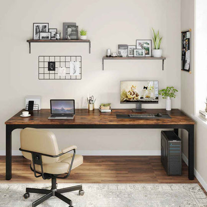 Alyzia 78.8" Wide Rectangle Computer Desk – Spacious Modern Workstation