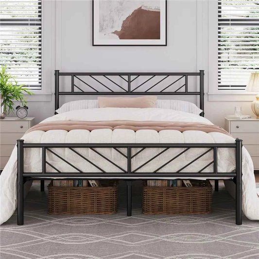 Armanni Platform Bed Frame with Designer Headboard – Modern & Stylish Bedroom Furniture