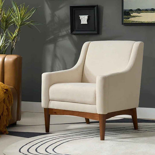 Arshanti Armchair – Cozy Comfort with Solid Wood Legs