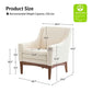 Arshanti Armchair – Cozy Comfort with Solid Wood Legs