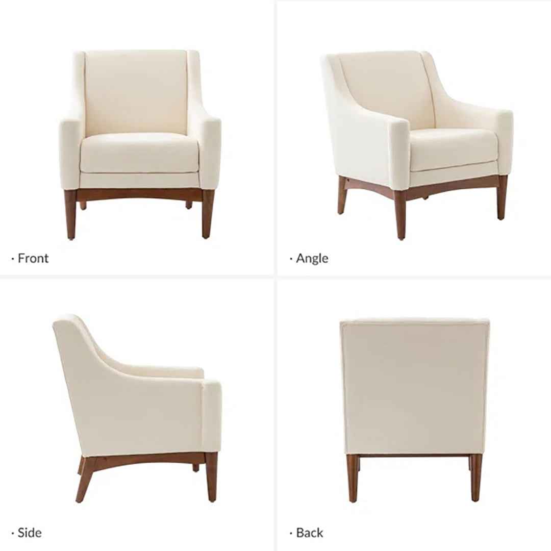 Arshanti Armchair – Cozy Comfort with Solid Wood Legs