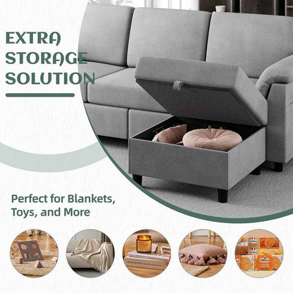 Ashleh 79.1" Square Arm Modular Sofa – Modern Comfort, Endless Versatility