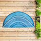 BAHAMAS Oasis Round 6' x 6' Area Rug – Contemporary Circular Decorative Rug for Living Room & Bedroom