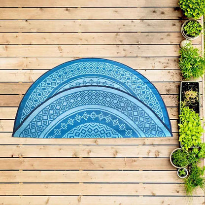 BAHAMAS Oasis Round 6' x 6' Area Rug – Contemporary Circular Decorative Rug for Living Room & Bedroom