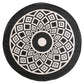 BAHAMAS Sequence Round 6' x 6' Area Rug – Modern Circular Decorative Rug for Living Room & Bedroom