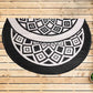 BAHAMAS Sequence Round 6' x 6' Area Rug – Modern Circular Decorative Rug for Living Room & Bedroom