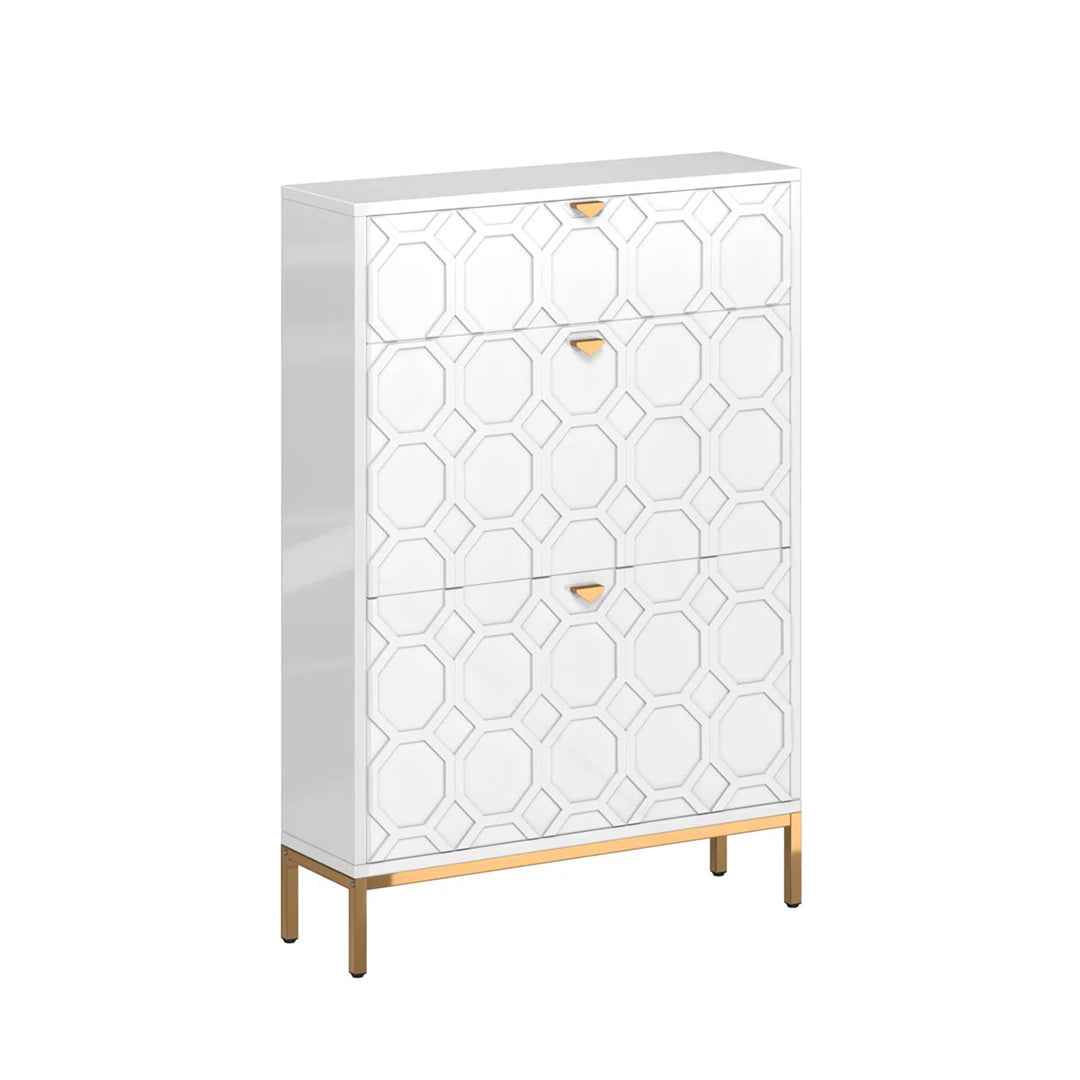 Bailes 16-Pair Shoe Storage Cabinet – Compact & Organized Shoe Organize