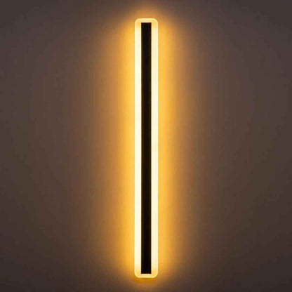 Barde Slender Sideway Outdoor Hardwired Bar Wall Sconce with LED Light – Modern Exterior Lighting