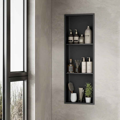 Bathroom Shower Niche Stainless Steel 36x12 Insert Shelf – Vertical & Horizontal