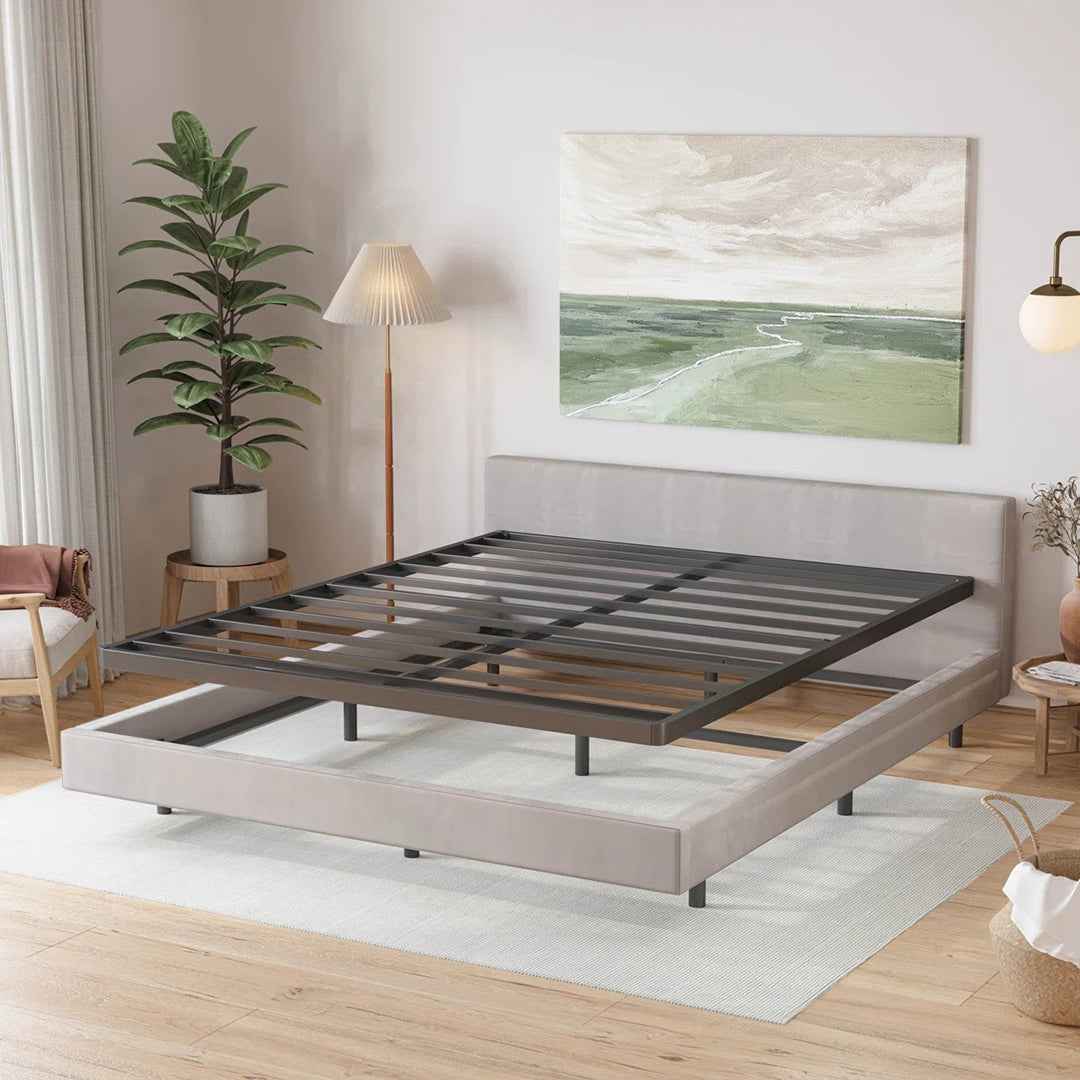 Bercht 2" Low Profile Metal Box Spring Bunkie Board – Thin Bed Slat Replacement
