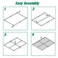 Bercht 2" Low Profile Metal Box Spring Bunkie Board – Thin Bed Slat Replacement