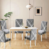 Box Cushion Dining Chair Slipcover Set of 6 – Stretchy & Durable Chair Covers