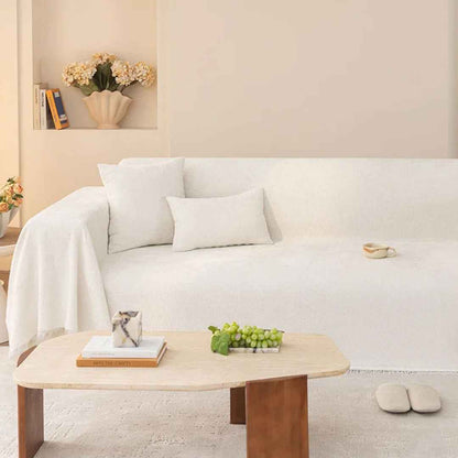 Elegant Nordic Chenille Cushion Sofa Slipcover – Soft, Stretchable & Protective