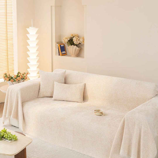 Elegant Nordic Chenille Cushion Sofa Slipcover – Soft, Stretchable & Protective