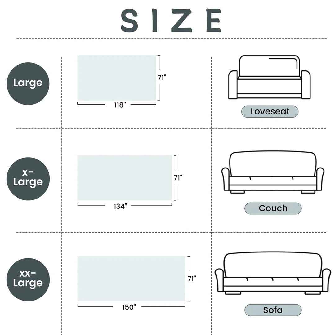 Elegant Nordic Chenille Cushion Sofa Slipcover – Soft, Stretchable & Protective