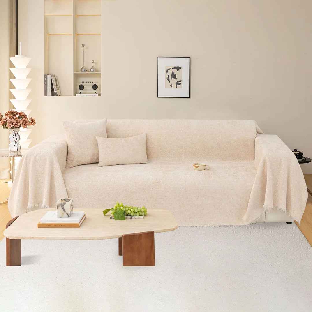 Elegant Nordic Chenille Cushion Sofa Slipcover – Soft, Stretchable & Protective