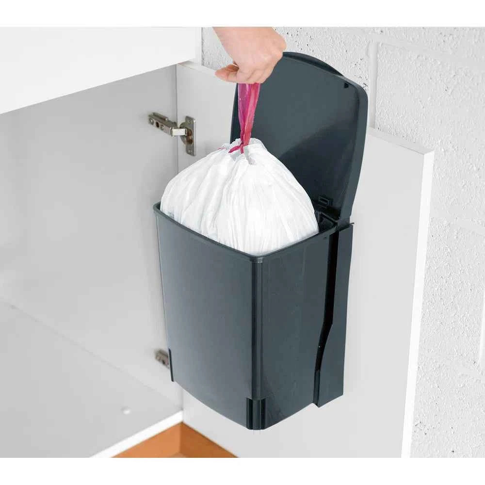 Brabantia In-Cabinet Built-In Trash Can 2.6 Gallon (10L) – Space-Saving Kitchen Waste Solutio