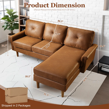 Brevick 2-Piece Upholstered Sectional – Comfort Meets Modern Style