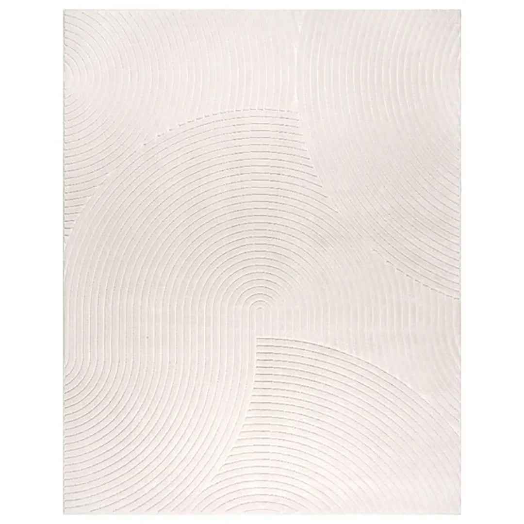 CAMDEN Mitsuri CRM 5'3X7' Area Rug – Contemporary Cream Modern Floor Rug for Living Room & Bedroom