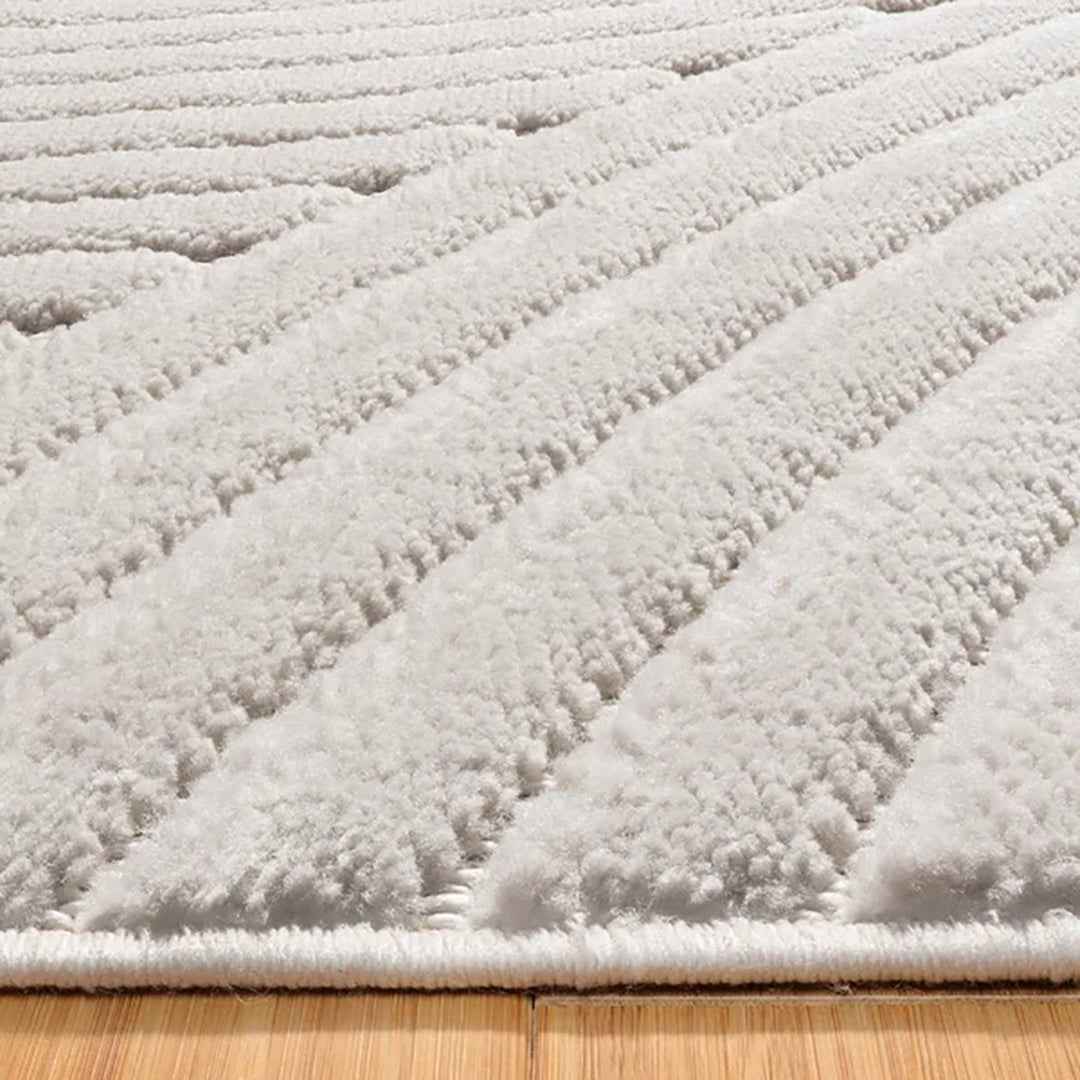 CAMDEN Mitsuri CRM 5'3X7' Area Rug – Contemporary Cream Modern Floor Rug for Living Room & Bedroom