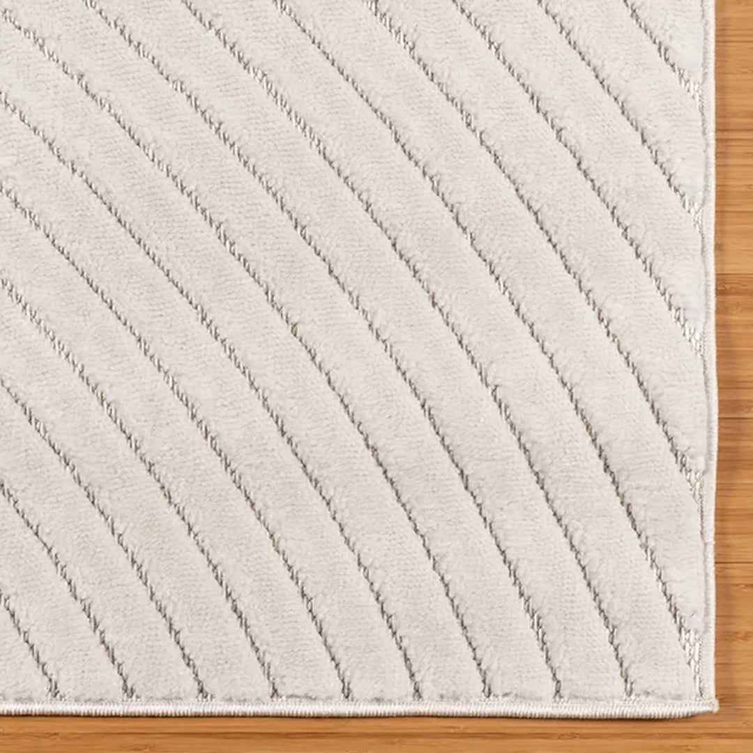 CAMDEN Mitsuri CRM 5'3X7' Area Rug – Contemporary Cream Modern Floor Rug for Living Room & Bedroom
