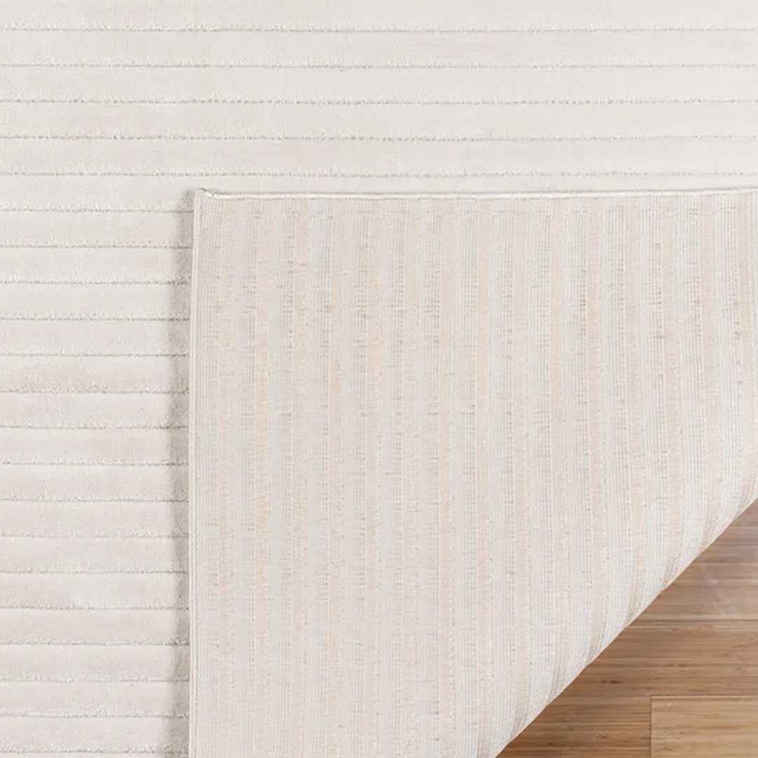 CAMDEN Sai Ivory 6'6X9' Area Rug – Modern Elegant Ivory Floor Rug for Living Room & Bedroom