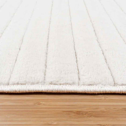 CAMDEN Sai Ivory 6'6X9' Area Rug – Modern Elegant Ivory Floor Rug for Living Room & Bedroom
