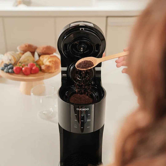 CUCKOO Electric 3-in-1 Coffee Maker – Brew Ground Coffee, K-Cup Pods & Loose Tea Leaves