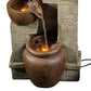 Caetana 28" Solar-Powered 4-Tier Outdoor Water Fountain – Eco-Friendly Garden Deco