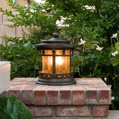 Carcassonne Outdoor 3-Light Pier Mount Light – Weather-Resistant Elegant Post Lantern