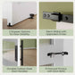 84" Frosted Glass Sliding Barn Door with Hardware Kit – Farmhouse Style Interior Door
