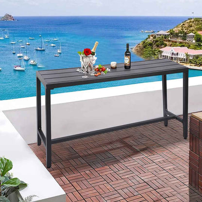 Counter Height 36.97” Iron Bar Table – Industrial & Durable
