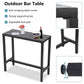 Counter Height 36.97” Iron Bar Table – Industrial & Durable