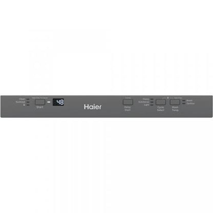Haier 18-Inch Energy Star Quiet Built-In Dishwasher – Compact Stainless Steel Dishwasher for Small Kitchen