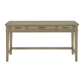 Dunmoore Contemporary Writing Desk – Modern Wood Office Desk with Storage Drawers and Sleek Metal Accents - Nadeems Home