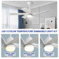 Damecia 52" Ceiling Fan with LED Lights – Modern & Energy-Efficient Cooling Solution