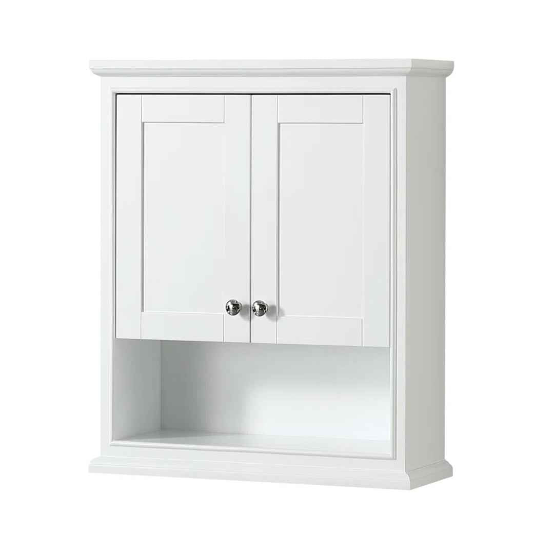 Deborah 25" W x 30" H x 9" D Wall Mounted Bathroom Cabinet – Space-Saving Storage Solution
